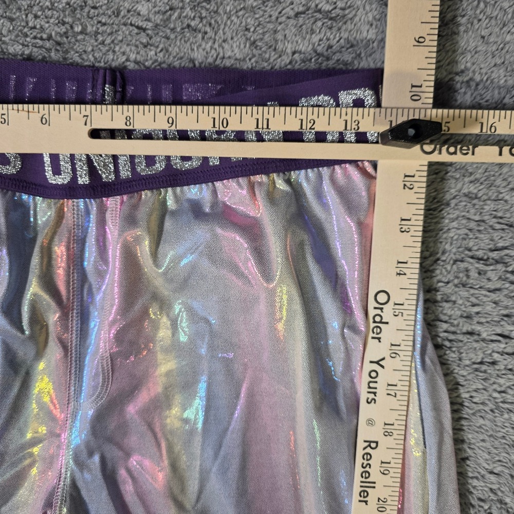 Top Drawer Womens S Joggers Silver Holographic Unicorn Dreams Iridescent Rave - Picture 2 of 7